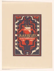 Anuncio para la feria de Utrecht 1917