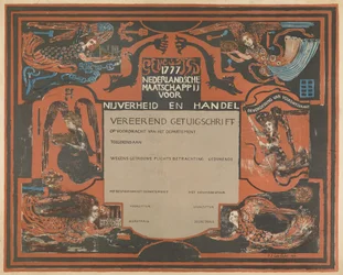 Certificado de la Sociedad Neerlandesa para la Industria y el Comercio