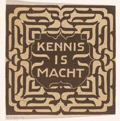 Kennis is macht (título original en el objeto)