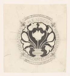 Diseño para un ex libris de Johannes Henoch Neethling
