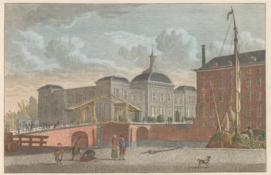 Beurs te Rotterdam, ca. 1790 Beurs te Rotterdam / La Bolsa de Valores de Rotterdam (título sobre el objeto)