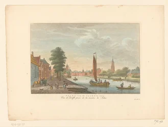 Vista de Amersfoort
Vista de Delft desde el Vaart / Vue de Delft, prise de la riviere la Schie (título en el objeto)