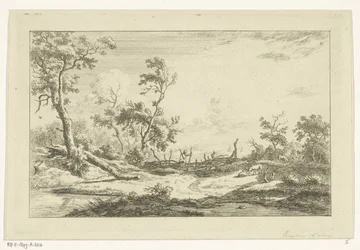 Cazador en un paisaje Paisajes (A-F) (título de la serie)