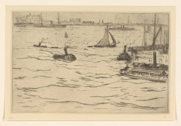 Vista del Maas en Rotterdam El Maas en Rotterdam (título original)