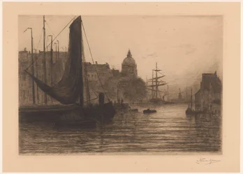 Puerto de Dordrecht por la noche
Port a Dordrecht, soir (título original)