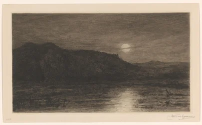 Paisaje a la luz de la luna en Villa Caprera