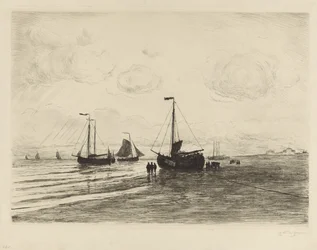 En la playa, cerca de Katwijk