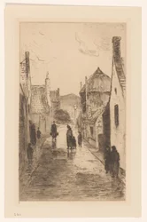 Vista de la calle en Katwijk