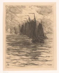 Flota en el mar