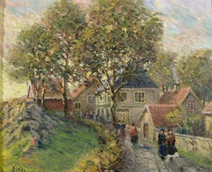 Otoño en Drobak (óleo sobre lienzo)