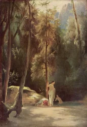 Bañistas en el parque de Terni (Bañistas en el bosque)