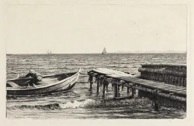 El bote en el muelle