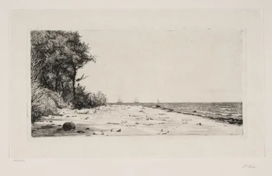 Desde la costa norte de Zelanda. Plantación de Hornbæk