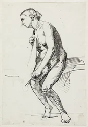 Estudios para la pintura del museo "La hija de Jairo" (kms835)