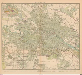 Plano de la ciudad de Berlín