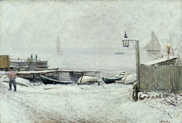 Día de diciembre en Drøbak