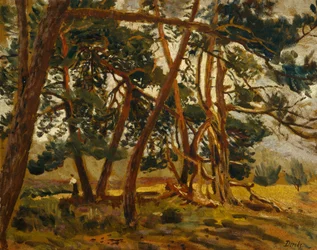 Mujer en paisaje forestal (pintura)