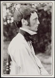 Retrato de Heinrich Vogeler (1872-1942) 1898 (foto en blanco y negro)