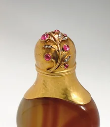 Frasco de perfume, marca del maestro Erik Kollin, San Petersburgo, c.1890