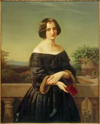 Marie Wiegmann / Pintura de Carl Ferdinand Sohn