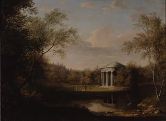 Vista del Templo de la Amistad en Pavlovsk, c. 1800