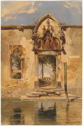 El Portal de la Madonna della Misericordia desde el Canal