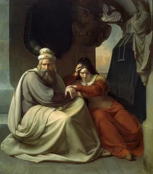 La pareja real en duelo. 1830