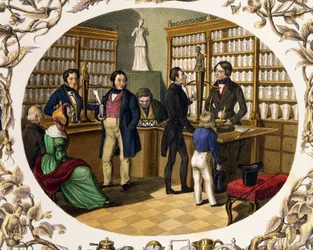 Interior de una farmacia austriaca