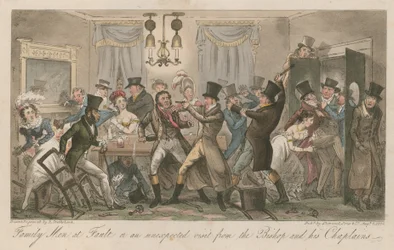 Hombres de familia en falta, o, Una visita inesperada del Obispo y sus capellanes