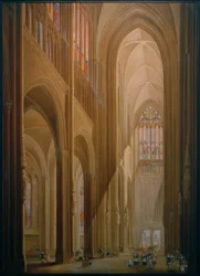 En el interior de la catedral de Colonia