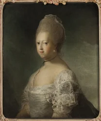 Retrato de Caroline Matilda de Gran Bretaña, reina de Dinamarca
