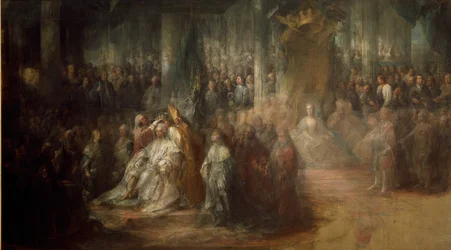 La coronación del rey Gustavo III de Suecia (1746-92)