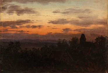 Paisaje al atardecer