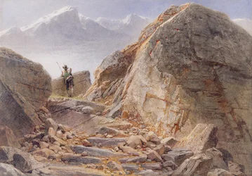 Al pie de Watzmann, Altos Alpes Bávaros, 1857