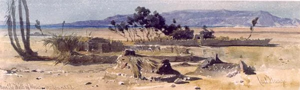 Cerca de los Pozos de Moisés