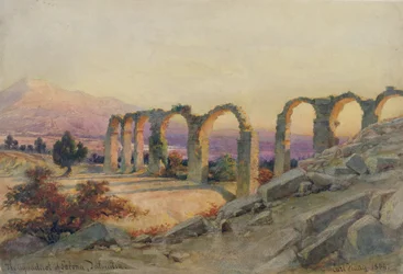El acueducto de Salona, Dalmacia, 1854
