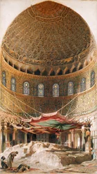 La Roca Sagrada, cima del Monte Moriah, Jerusalén, 1891