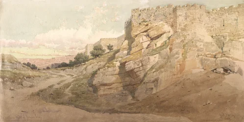 El muro norte de Jerusalén, 1859