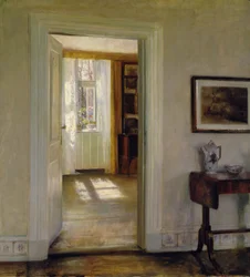 Interior con jardín
