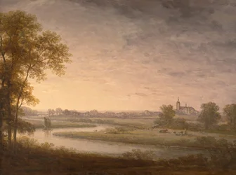 Extenso paisaje con Västerås al fondo