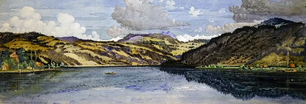 Santa Margherita y mar de Aegeri