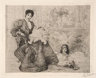 Dora Lamm y sus hijos