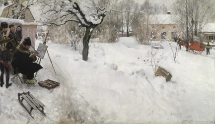 Pintor al aire libre