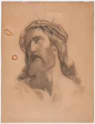Cabeza de Cristo coronada de espinas