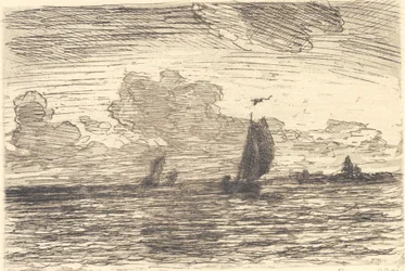 Marina con barcos a vela