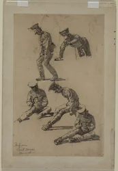 Cinco estudios de un soldado