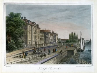Palacio de Biebrich, Wiesbaden, Alemania, c. 1820