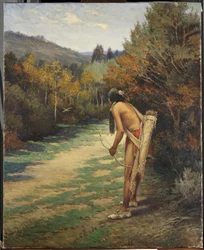 Cazador de Taos (óleo sobre lienzo)