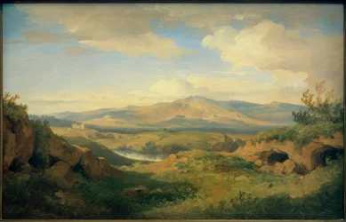 C. Morgenstern, Vista de las cuevas de Cervara