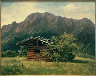 C.Morgenstern, Pajar en un prado cerca de Schlehdorf